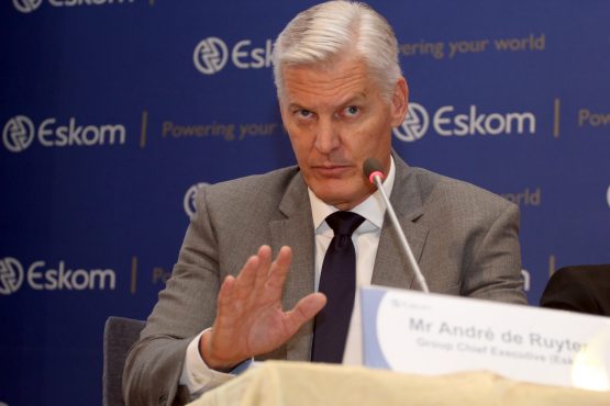 Eskom Chief Executive Andre de Ruyter says the power-utility's unplanned capacity outages is currently sitting at its lowest-ever levels