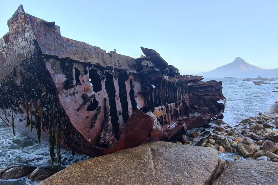 WATCH: The Antipolis ship wreck has washed ashore at the 12 Apostles